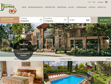 Tablet Screenshot of hotelblumig.com